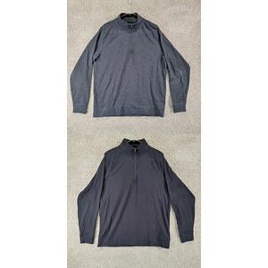 Fresh Clean Threads Quarter Zip Pullover Mens Large Gray Casual Lot of 2